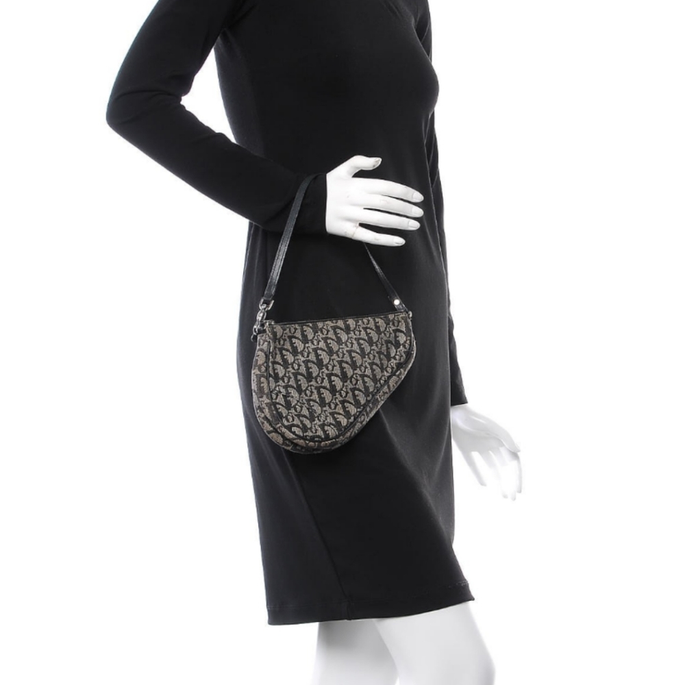 Vintage Christian Dior mini saddle bag